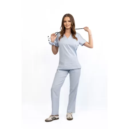 Bluzka medyczna SCRUBS MEDI TEDDY  - COSTA BABY BLUE